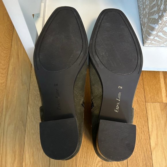 Green Suede Ankle Boots Size 8 by Essex Lane - Picture 5 of 6